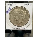 1925-S Peace Dollar Scarce Date Coin