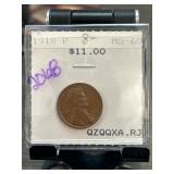 1918-P Lincoln Wheat Cent, MS-60