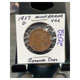 1927-D Lincoln Cent Mint Error