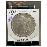 1882-O Morgan Dollar, A.UNC Condition