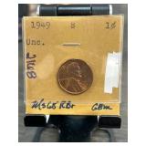 1949-S Lincoln Wheat Cent in Uncirculated Conditio