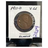 1911-D Lincoln Wheat Cent in Holder