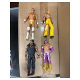 4 WWE Wrestling Action Figures