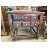 Ethan Allen Solid Pine Side Table