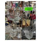 Crystal Candle Holders and Glassware Collection