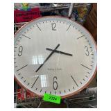 Sterling & Noble Wall Clock with Black Numerals