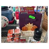 Lot with Pet Door, Decor, and Ramset Items