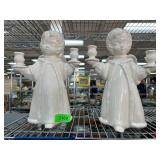Ceramic Angel Candle Holders