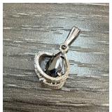 Sterling Silver Necklace with Crown Pendant