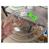 Clear Glass Bread Serving Set