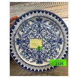 Cauldon England Teutonic Blue and White Plate