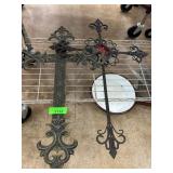 Two Decorative Metal Crosses
