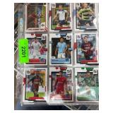 Soccer Trading Cards in Sleeves