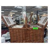 Wicker Picnic Basket With Accessories