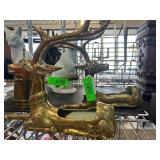 Brass Deer Figurine Holders