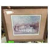 Framed Charles Beckendorf Print, 1982