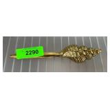 Gold-Tone Metal Shell-Shaped Spoon