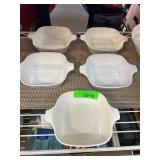 Five Corning Ware P-41 Petite Pans