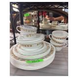 Pyrex and Corelle Dishware Set with Floral Design