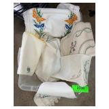 Embroidered and Lace Linens
