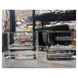 Royal Caribbean Ship Crystal Paperweights