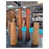 Wooden and Pair of Cardboard Bobbins