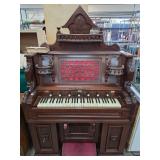 19th-Century B. Shoninger Pump Organ