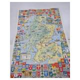Colorful Historical Map of Scotland