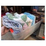 Quilts and Blankets in Storage Bin