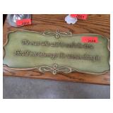 Decorative Plaque with Empowering Message