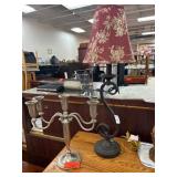 Godinger Candelabra and Waverly Table Lamp