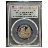 2017-S PCGS PR69DCAM Ellis Island Quarter