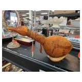 Decorative Gourd Duck-Shaped Bottle Sculpture