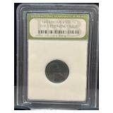 1943 Lincoln Steel WW II Emergency Issue 1 Cent