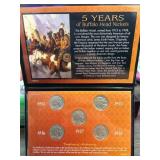 5-Year Buffalo Nickel Collection with COA