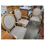 Three Upholstered Armchairs