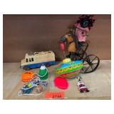 Toys Including Doll on Horse