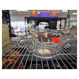 Clear Pressed Glass Decorative Bowl