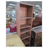 Wooden Five-Shelf Open Bookcase