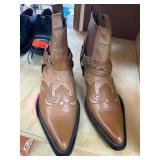 GBX Leather Western Boots, Made in Brazil