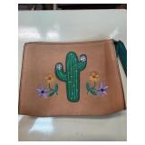 Neiman Marcus Cactus Embroidered Clutch