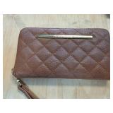 Steve Madden Zipper Wallet With Wrist Strap