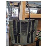 Mona B Canvas Tote with Leather Accents
