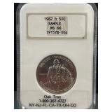 1982 D George Washington Half Dollar MS66