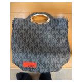 Black Kenneth Cole Handbag with Gold Tone Handle