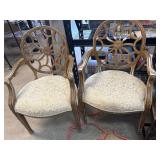 5 Upholstered Wooden Armchairs