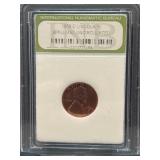 1956-D Lincoln Cent in Slabbed Condition