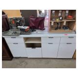 White Multi-Cabinet Storage Unit