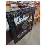 Decorative Metal Framed Mirror With Scrollwork