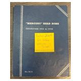 Partial Mercury Head Dime Collection (1916-1945)